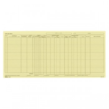 Lista de raya (2021) Printaform