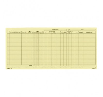 Lista de raya (2021) Printaform