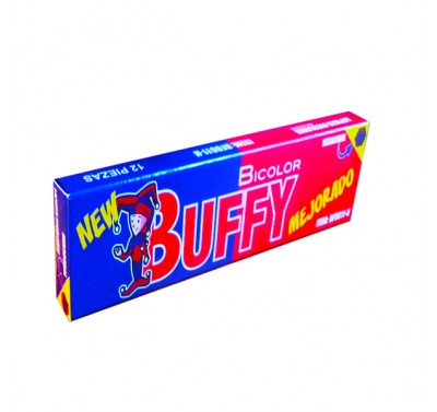 Bicolor delgado Buffy con 12 piezas