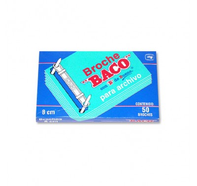 Broche Baco azul 8cm caja con 50 piezas
