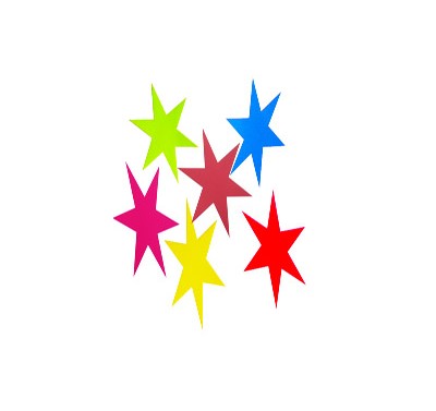 Flash cartulina Imperial estrella con 100 piezas verde