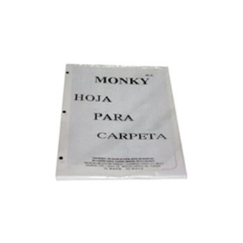 Hoja trussel Monkie tamaño carta blanco con 100 hojas