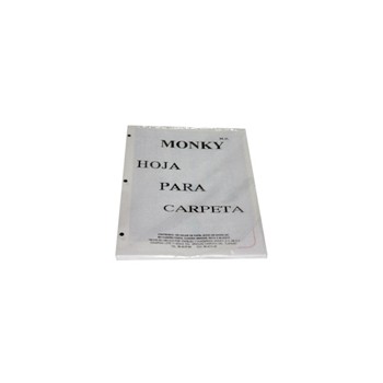 Hoja trussel Monky tama&ntilde;o carta blanco con 100 hojas