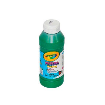 Pintura tempera Crayola verde de 237 ml.