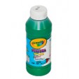 Pintura tempera Crayola verde de 237 ml.