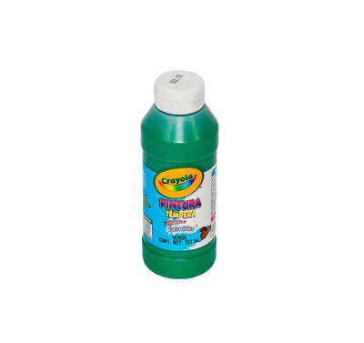 Pintura tempera Crayola verde de 237 ml.