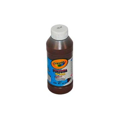 Pintura tempera Crayola cafe de 237 ml.