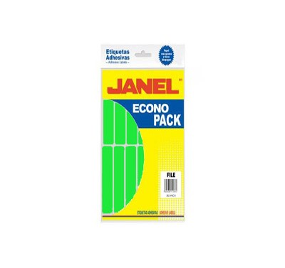 Etiqueta econopack fluorescente Janel