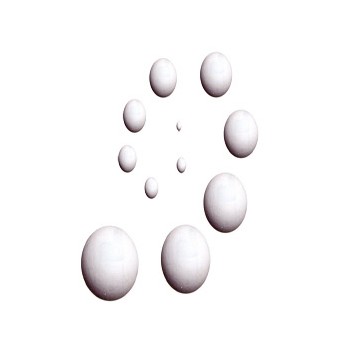 Esfera de unicel n&uacute;mero 7 78 mm con 50 piezas