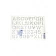 Gioser Stencil s-13 l. Gotica 2 cm. con 10 piezas