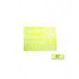 Gioser fluorescente Stencil 07 oval minuscula 15 mm con 5 piezas