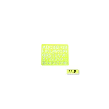 Gioser fluorescente Stencil 023 bis letra Gotica 10 mm con 10 piezas