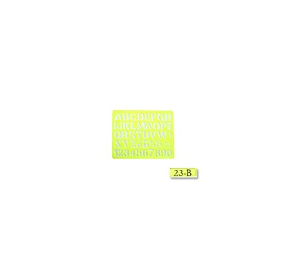 Gioser fluorescente Stencil 023 bis letra Gotica 10 mm con 10 piezas