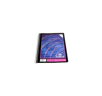 Cuaderno forma francesa Estrella espiral cuadro chico 100 hojas