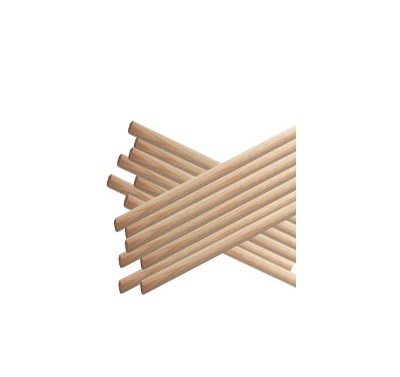 Varitas de madera gruesa 450 x 6 mm (1Kilo)