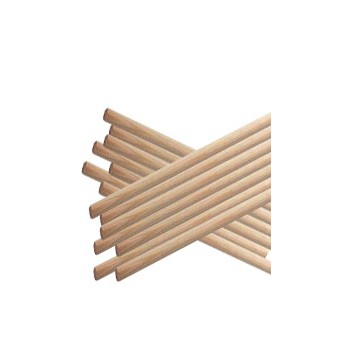 Varitas de madera gruesa 600 x 6 mm (1Kilo)