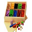 Regletas de madera con 293 piezas 
