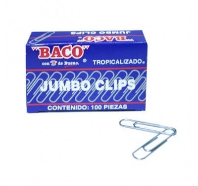 Clip jumbo con 100 piezas Baco