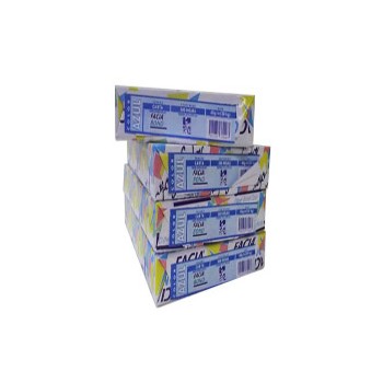Hoja facia tama&ntilde;o carta azul pastel con 500 hojas