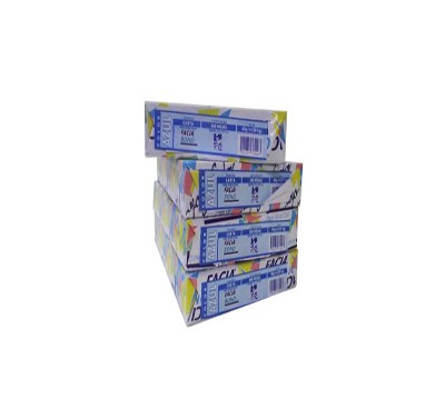 Hoja facia tamaño carta azul pastel con 500 hojas