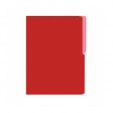 Folder tamaño carta fluorescente rojo con 25 piezas