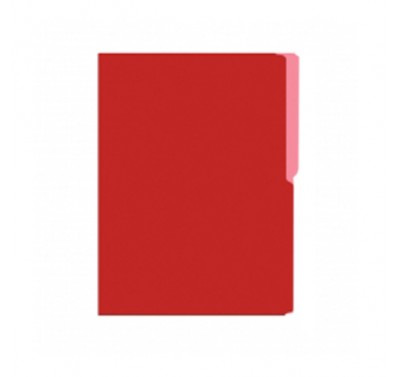 Folder tamaño carta fluorescente rojo con 25 piezas