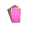 Folder tamaño carta fluorescente canario con 25 piezas